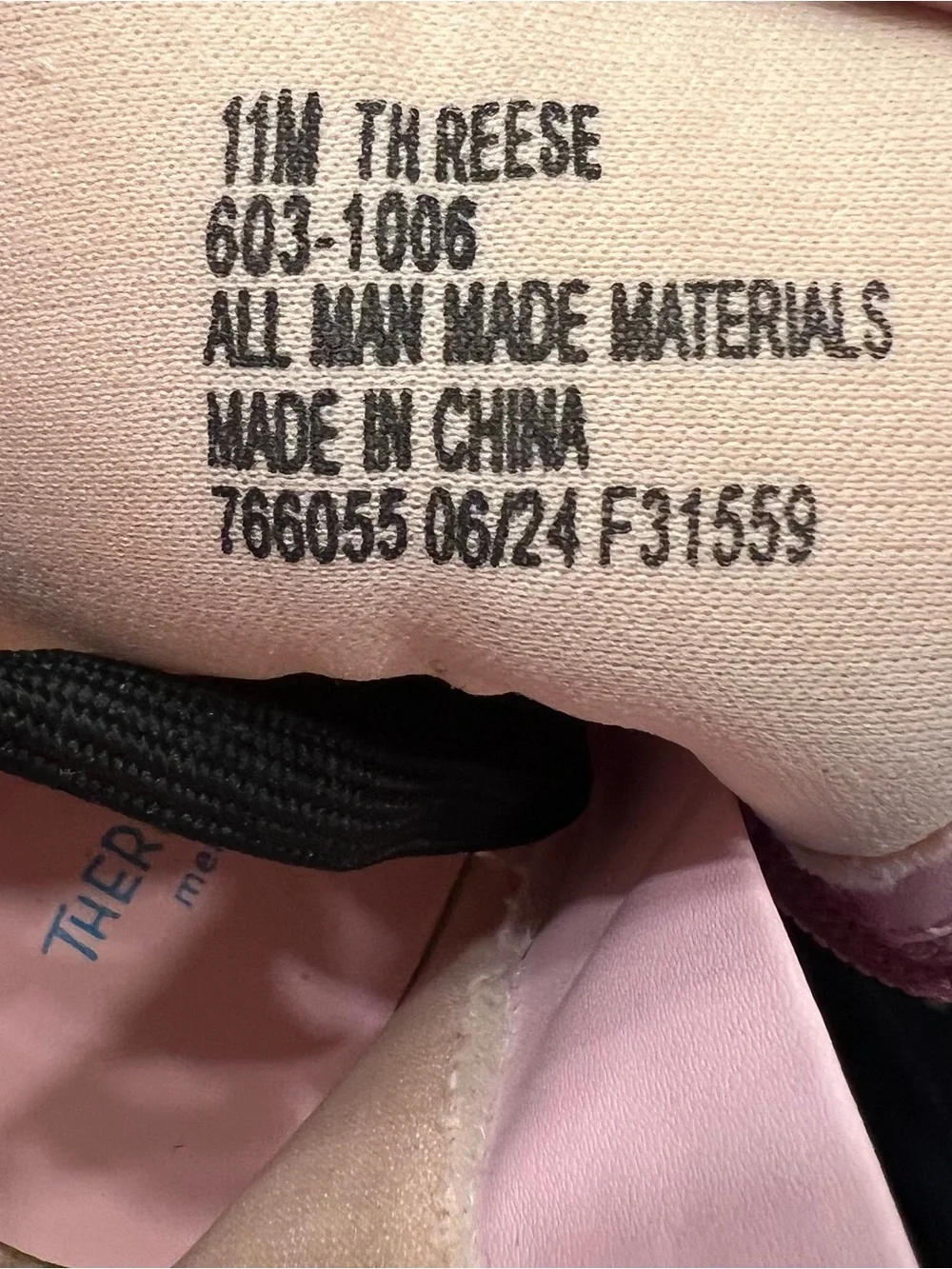 Thereabouts Girls Pink/Black Glitter Lace-Up Ankle Combat Boots Round Toe US 11M